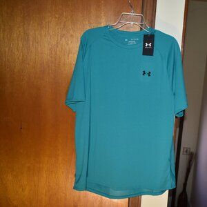 NEW Under Armour Shirt Tech Tee Green T-Shirt Short Sleeve Mens NWT $25